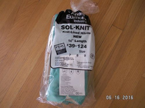 ANSELL EDMONT 39-124, SOL-KNIT GLOVES/SIZE:10 ( 12 PER PACK)  14&#034; L