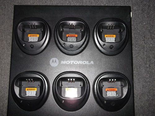 Motorola 6 unit gang rapid charger wpln4171ar cp150 cp200 cp200d xls pr400 for sale