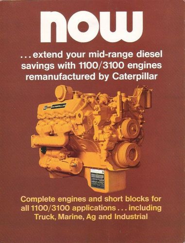 Equipment Brochure - Caterpillar - 1100 3100 - Remanufactured Engines (EB562)