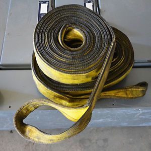Nylon lifting straps rigging 20&#039; twisted eye for sale