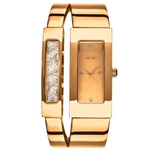 SO &amp; CO NY Women&#039;s 5252.3 Rose Casual Stainless Steel Bangle Bracelet  Watch