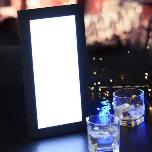 5-1/2&#034; x 11&#034; single panel led backlit illuminated menu cover 784 for sale