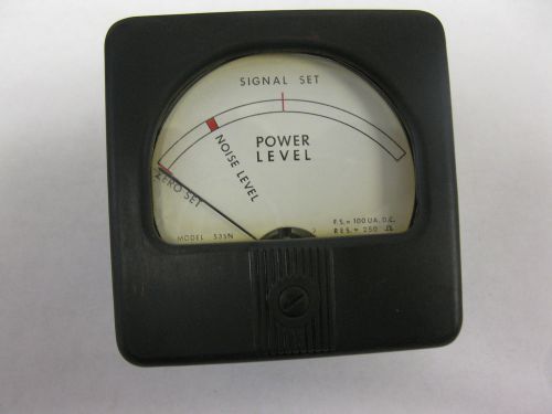 Honeywell 53SN Audio Level Meter Signal Set Noise Level Power Level