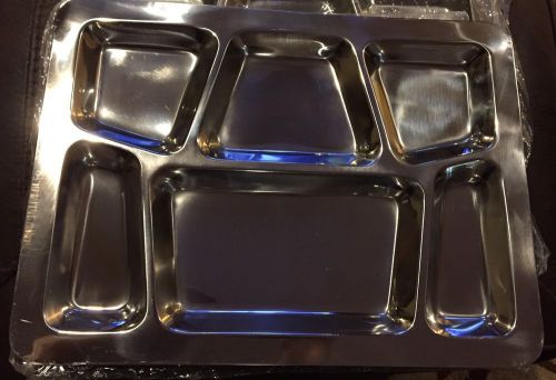 Winco 6-Compartment Mess Tray Style B 1 - Six (6) Trays New