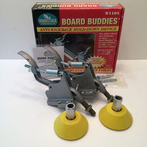 Woodstock W1104 Board Buddies Yellow Anti-Kickback Hold-Down Device EXC