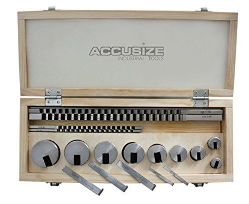 Accusize - no.10 18 ps/set hss keyway broach sets in fitted box #5100-0010 for sale