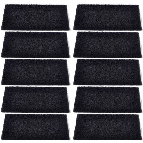 10pcs black square universal activated carbon foam sponge air filter pads set p for sale