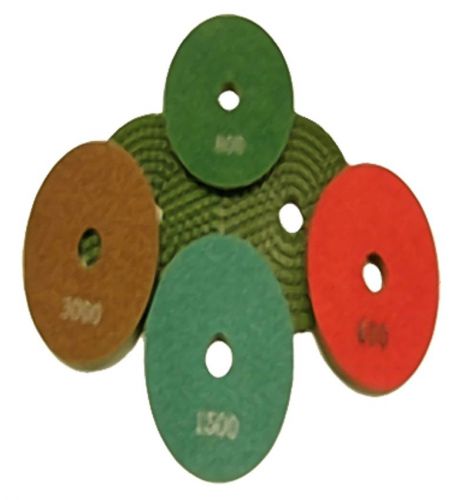 Wet Polishing Pads - 4&#034; for Stone and Concrete