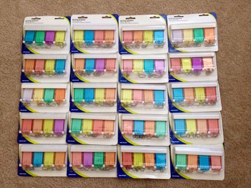 4 Pack Key ID Tags With Organizer, Lot Of 20