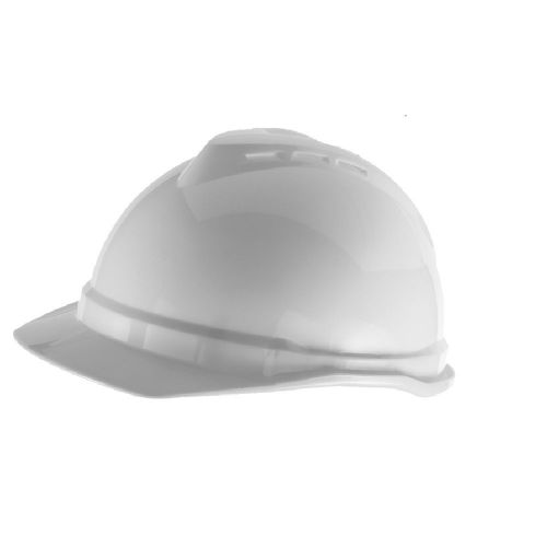 Modern Style White Quick Adjusting Ratchet Hard Hat Comfortable Safety Hardware