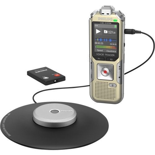 NEW Philips DVT8000 Voice Tracer Meeting Recorder with 360&amp;deg; Recording 1.8-in