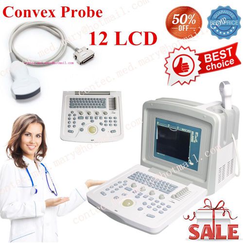 CE,Digital Portable Ultrasound Scanner Machine+3.5MHZ convex probe,LCD