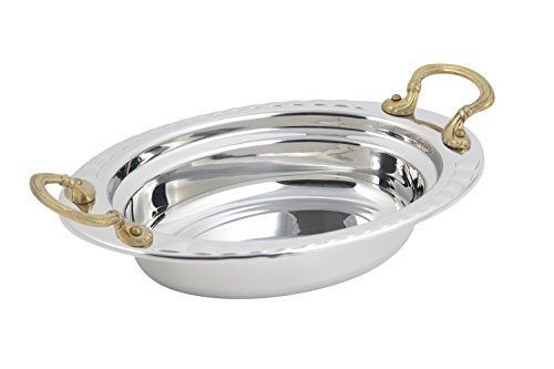 Bon Chef 5604HR Full Oval Pan, Arches Design with Round Handles