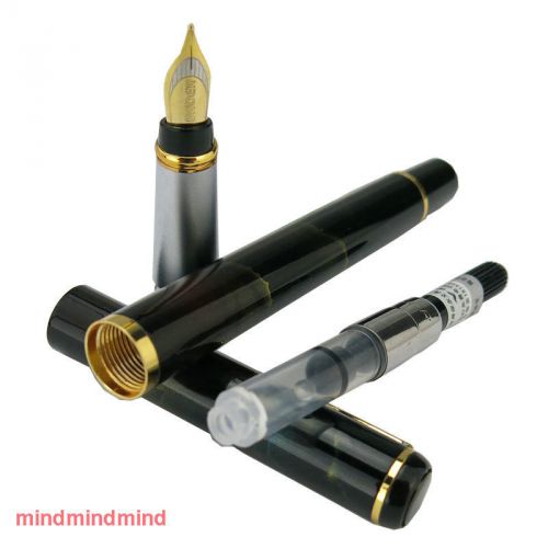 Baoer 801 Black Shimming Aurora Boreais Pattern Fountain Pen