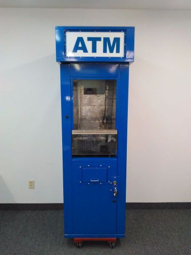 Walk up ATM machine blue Diamond RAL 5017 surround security cabinet