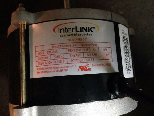 Interlink bohn heatcraft zwf-50a 25317701s refrigeration motor 1/15hp 208-230vac for sale