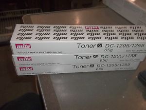 MITA TONER DC-1205/1255 65G 37041085 LOT OF 3 209247 MTA37041013 1B07202  (I3)