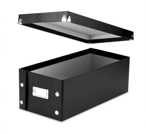 Snap-N-Store DVD Storage Boxes, 15.5 x 5.5 x 7.625 Inches, Black, 2 Boxes per Pa