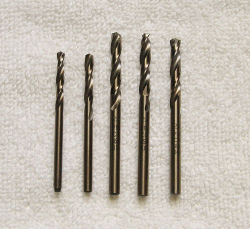 Lot of 5 Cobalt and HS Drills Screw Machine Length RH Right Hand