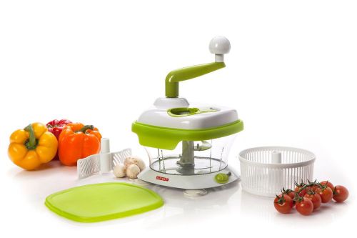Master slicer food processor, fruit and vegetable chopper, whisk and spinner for sale