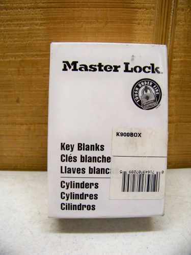 Box of 50 master lock key blanks k900 new for sale