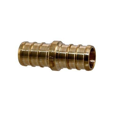 Everflow EPCP0038-NL Lead Free 3/8-Inch Pex Barb Brass Coupling