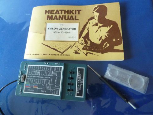 Heathkit Color Generator IG-5240 Handheld Vintage Dot Bar Meter with Manual