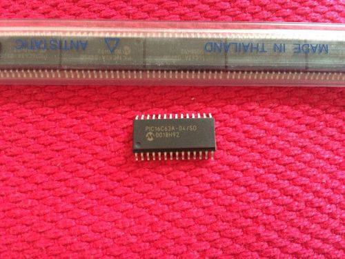 Pic16C63A-04/So Microcontroller Mcu, 8 Bit, Pic16, 4Mhz, Soic-28 LOT OF 2