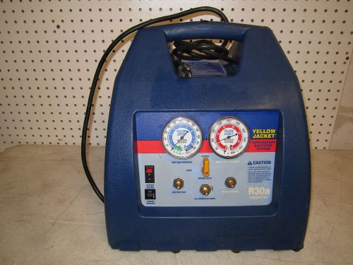 YELLOW JACKET R30A HERMETIC REFRIGERANT AC RECOVERY SYSTEM UNIT TOOL AS IS