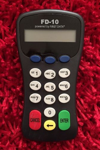 FIRST DATA FD10 debit/credit card pin pad model 8001 Barely Used Great Shape