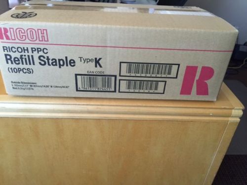 NEW OEM RICOH REFILL STAPLE TYPE K EDP 410802 (Case of 10 )