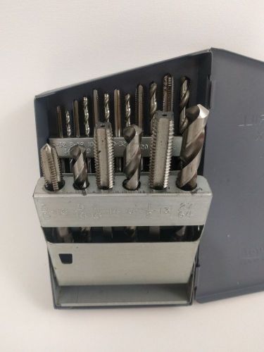 Huot Tap &amp; Drill Index N.C. 18 Piece Spiral Point Drill &amp; Tap Set