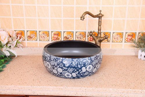 A197 European Style Hand Made D 40 - 42cm Bathroom Ceramic Art Sink/Wash Basin
