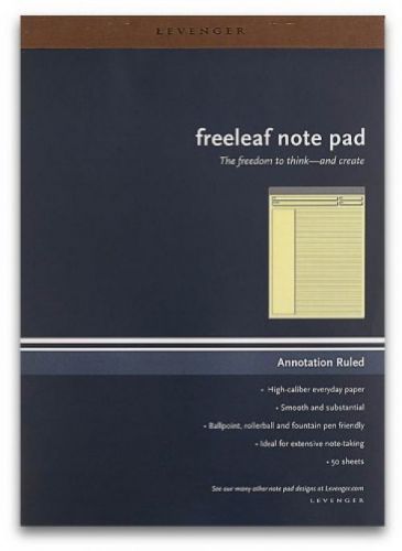 Levenger freeleaf yellow annotation ruled pads, letter (5) (ads5530) for sale