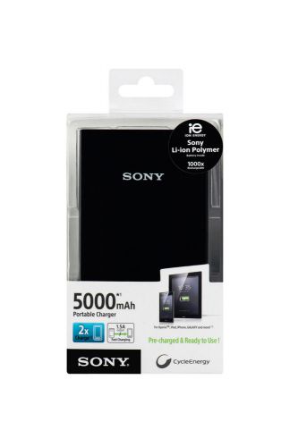 New Sony CPV5 Rechargeable Battery 5000mAh Portable Charger Black