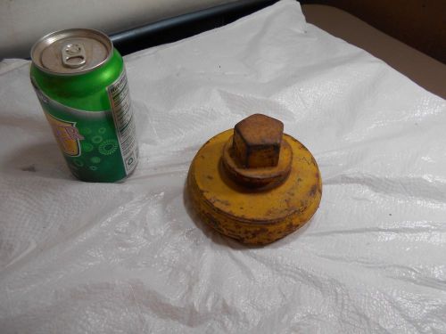Vintage --- fire hydrant cap  ,  4-1/2 &#034; od, -- 3&#034; id. cast iron for sale