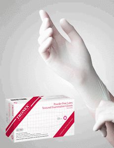 Tronex -powder free latex gloves,sizes,natural color,10bxs,100 gloves/bx 3110-05 for sale