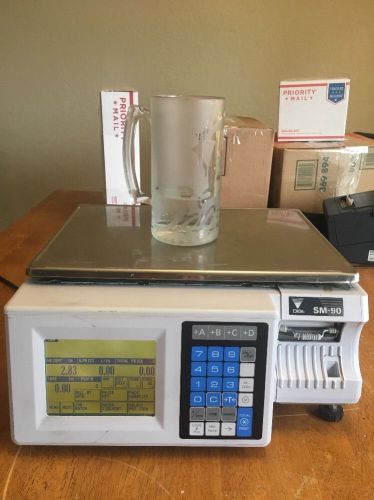 DIGI SM-90 TB VERSION Touch Screen Grocery Retail Deli Scale TESTED WORKING