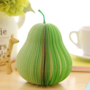 Green Pear Fruit Note Desk Memo Pads Scratch Paper Notepads Party Gift Portable