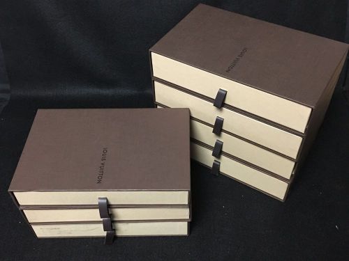 Pre-Owned in Good Condition LOUIS VUITTON 7 set Wallet Purse Empty Box Mix Size