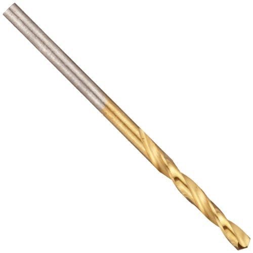 Chicago Latrobe 2559 Cobalt Steel Short Length Drill Bit, TiN Coated, Round