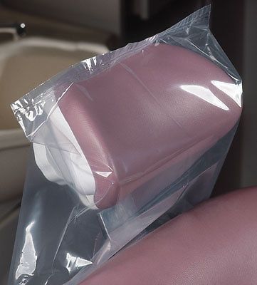 32&#034; x 32&#034; dental chair covers in a dispenser box (1 mil) (200 covers) for sale