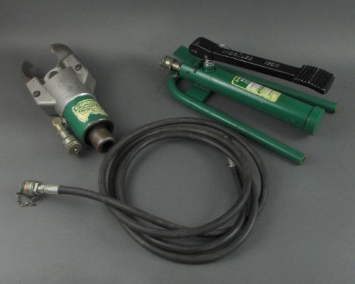 Greenlee 750 Hydraulic 751-M2 Cable Cutter w/ 1725 Foot Pump 750H1725 - Tested!