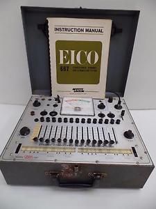 EICO 667 Conductance Dynamic Tube Transistor Tester Chart Manual Vtg MCM Retro