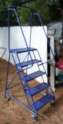 Steel warehouse ladder - usa made by louisville ladder corp for sale