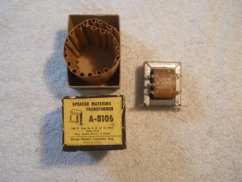 STANCOR A-8106 SPEAKER MATCHING TRANSFORMER NEW IN BOX