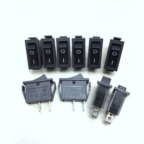 10x new kcd3 large current 2 pin 16a 250v 20a 125v ac on/off rocker switch #gtc for sale