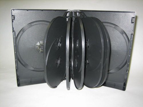 SALE 25 NEW TOP QUALITY 38MM,1.5 INCH MULTI-12 DVD CASES, BLACK, DH12