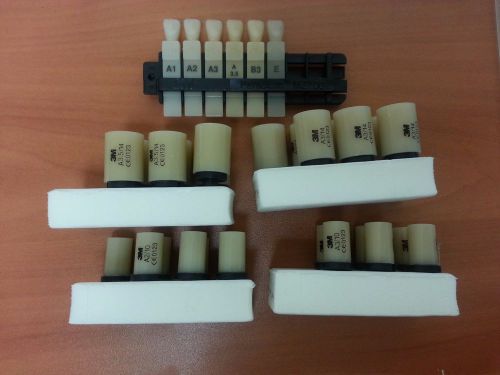 Set of 26 Cerec Blocks 1 notch from 3M ESPE New User kit