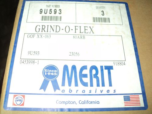 Merit Abrasives XX-063 Grind-O-Flex Flap Wheel 80 Grit 6&#034; X 3&#034; , 3 /PK